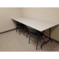 Grey 4' Folding Banquet Table